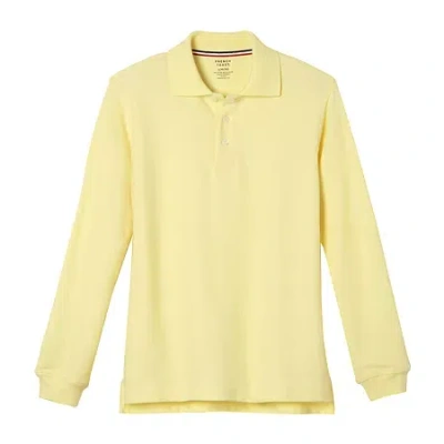 French Toast Toddler Boys Long Sleeve Boxy Fit Polo Shirt In Yellow