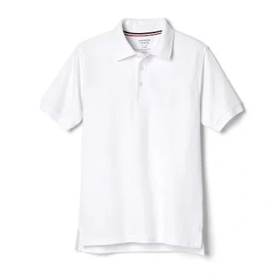 French Toast Little & Big Kid Boys Short Sleeve Boxy Fit Polo Shirt In White