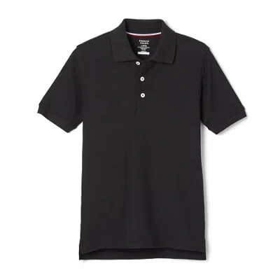French Toast Toddler Boys Short Sleeve Boxy Fit Polo Shirt In Black