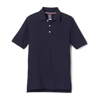 French Toast Toddler Boys Short Sleeve Boxy Fit Polo Shirt In Blue