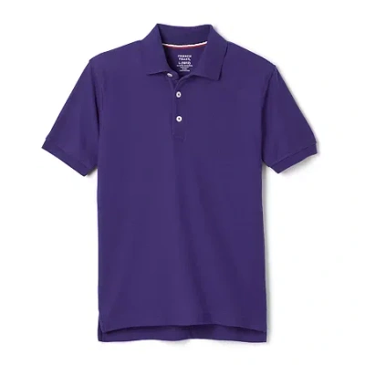 French Toast Toddler Boys Short Sleeve Boxy Fit Polo Shirt In Purple