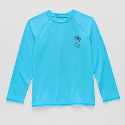 Thereabouts Little & Big Kid Boys Rash Guard In Blue
