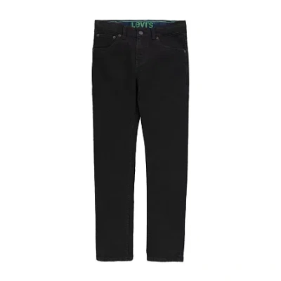 Levi 's Big Kid Boys Adjustable Waist Mid Rise 511 Slim Fit Jean In Black