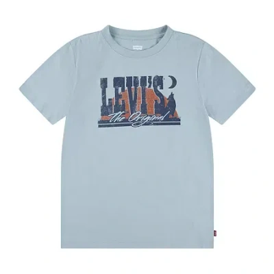 Levi 's Big Kid Boys Crew Neck Short Sleeve Regular Fit Graphic T-shirt In Green