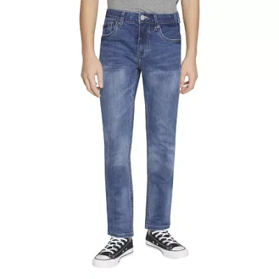 Levi 's Big Kid Boys Adjustable Waist Stretch Fabric 510 Skinny Fit Denim Jean In Blue