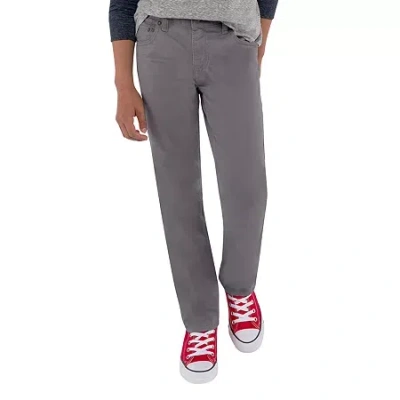 Levi 's Sueded Big Kid Boys Adjustable Waist 511 Slim Fit Pant In Gray