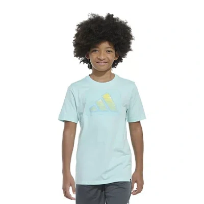 Adidas Originals Big Kid Boys Crew Neck Short Sleeve Regular Fit Graphic T-shirt In Animal Print