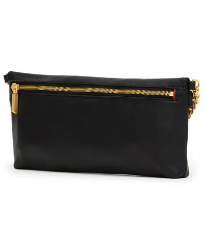 Hammitt Invitation Clutch Black Brushed Gold