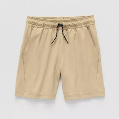 Xersion Stretch Woven Little & Big Kid Boys Moisture Wicking Pull-on Short In Brown