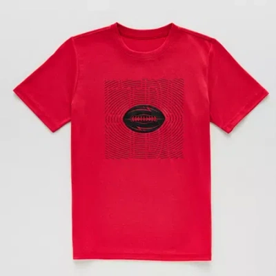 Xersion Performance Little & Big Kid Boys Crew Neck Short Sleeve Regular Fit Graphic T-shirt In Red