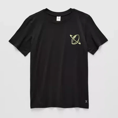 Xersion Little & Big Kid Boys Crew Neck Short Sleeve Active T-shirt In Black