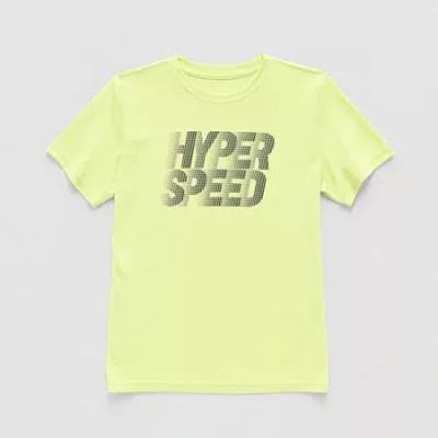 Xersion Little & Big Kid Boys Crew Neck Short Sleeve Regular Fit Graphic T-shirt In Green