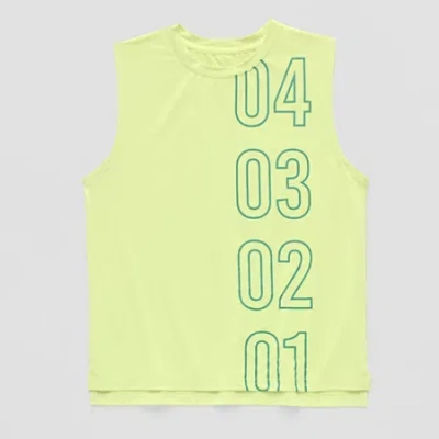 Xersion Performance Little & Big Kid Boys Crew Neck Sleeveless Active Tank Top In Green