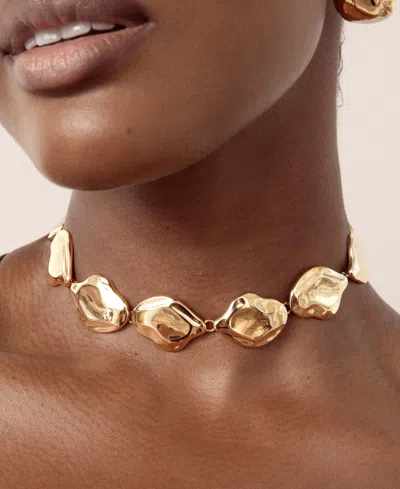 Ettika Liquid Luxe Statement Choker Necklaces In Brown