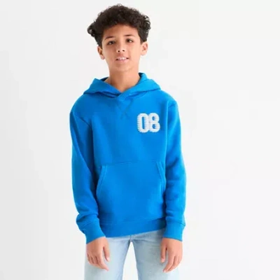 Xersion Little & Big Kid Boys Long Sleeve Fleece Active Hoodie In Blue