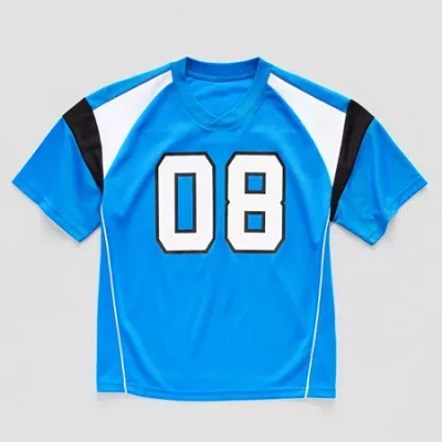 Xersion Little & Big Kid Boys V Neck Short Sleeve Jersey In Blue