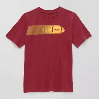 Xersion Little & Big Kid Boys Crew Neck Short Sleeve Regular Fit Graphic T-shirt In Red