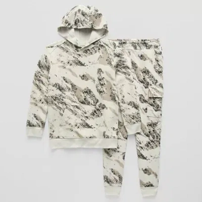 Xersion Little & Big Kid Boys 2-pc. Fleece Hoodie & Pant Set In Sand