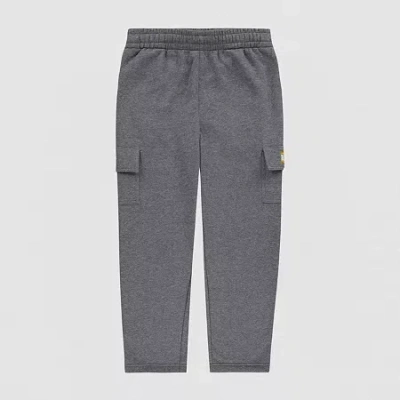 Nike 3brand By Russell Wilson Big Kid Boys Mid Rise Active Fleece Cargo Pant In Gray