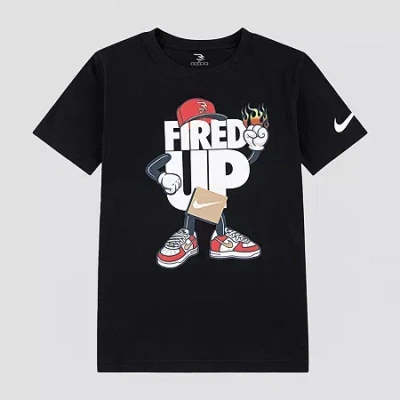 Nike 3brand By Russell Wilson Big Kid Boys Crew Neck Short Sleeve Active T-shirt In Black