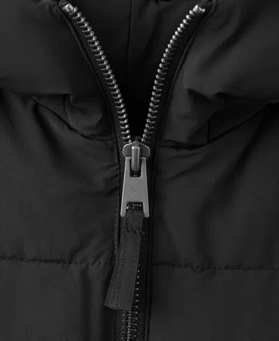 Mango Women's Hood Puffer Coat In Black