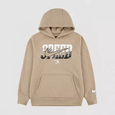 Nike 3brand By Russell Wilson Big Kid Boys Long Sleeve Fleece Active Hoodie In Brown