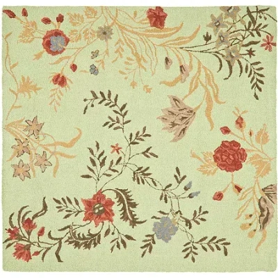 Safavieh Saffron Floral Wool Area Rug In Green