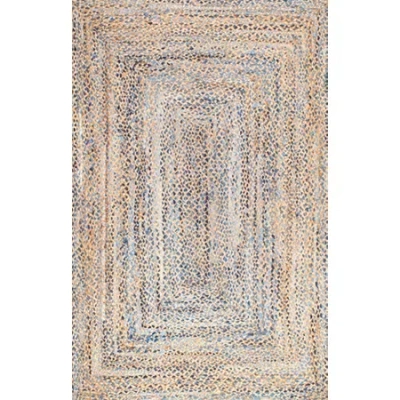 Nuloom Hand Braided Eliz Jute Rug In Multi