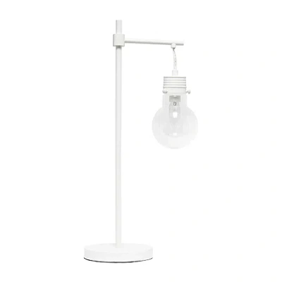 All The Rages Beacon Metal Table Lamp In White