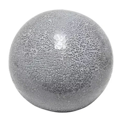 All The Rages 1 Light Mosaic Stone Ball Table Lamp In Gray