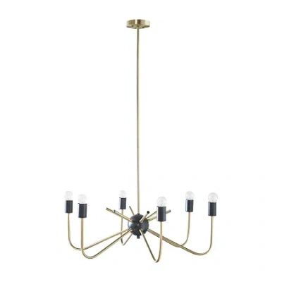 Hampton Hill Alexis 6 Light Two Tone Chandelier In Brown