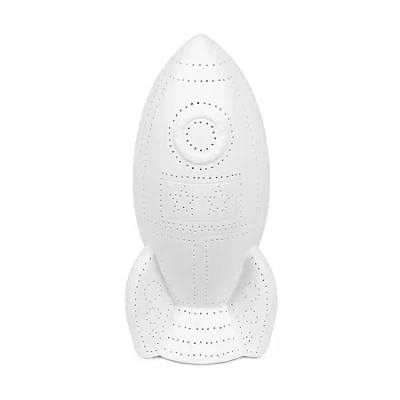 All The Rages Simple Designs Porcelain Table Lamp In White