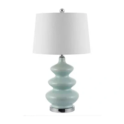 Safavieh 27.5" Brielle Ceramic Table Lamp In Blue