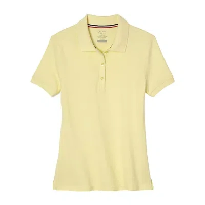French Toast Little & Big Kid Girls Short Sleeve Regular Fit Polo Shirt In Yellow