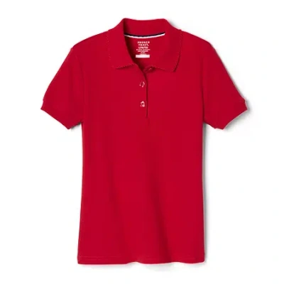 French Toast Little Girls Short Sleeve Regular Fit Polo Shirt In Red