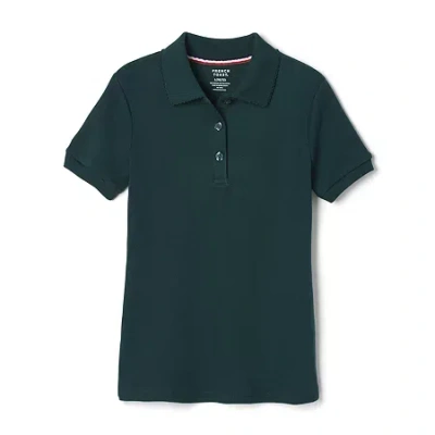 French Toast Little Girls Short Sleeve Regular Fit Polo Shirt In Green