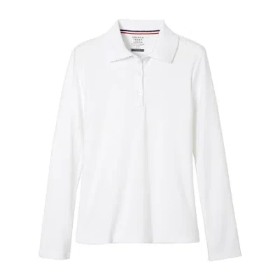 French Toast Little & Big Kid Girls Long Sleeve Regular Fit Polo Shirt In Multi