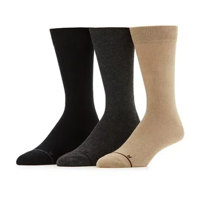 Stafford Super Soft Lux Mens 3 Pair Crew Socks In Multi