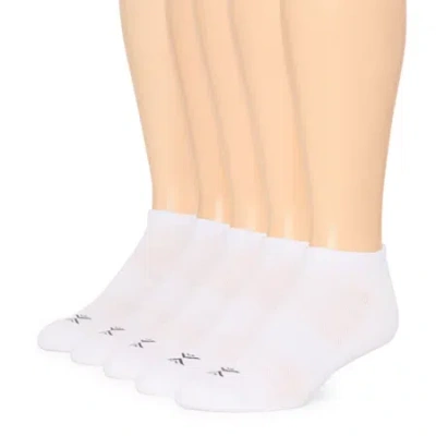 Xersion Running Mens Multi-pack 5 Pair Low Cut Socks In White