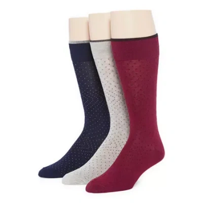 Stafford Super Soft Lux Mens 3 Pair Crew Socks In Multi
