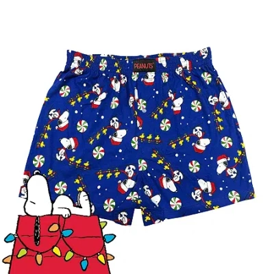 Dr. Seuss Mens Peanuts Boxers Ms25bx225 In Blue