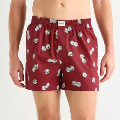 Arizona Mens Boxers 370660 In Red