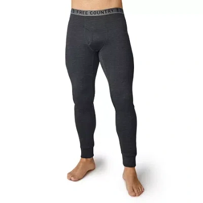 Free Country Mens Force Grid Jogger Thermal Pants In Black