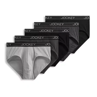 Jockey Lightweight Cotton Blend Mens 5 Pack Briefs 2555 In Multi