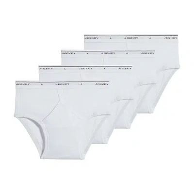 Jockey Classics Low-rise Mens 4 Pack Briefs 9966 In White