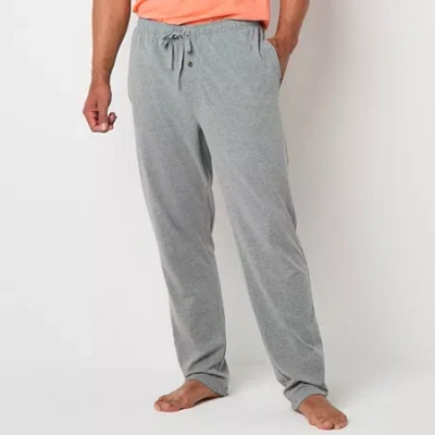Stafford Super Soft Jersey Mens Pajama Pants In Gray