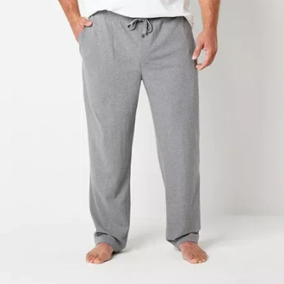 Stafford Super Soft Mens Big And Tall Pajama Pants In Gray