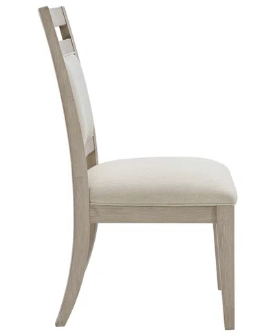 Macy's Furniture 40" Sirena Wood Side Chair In Sand