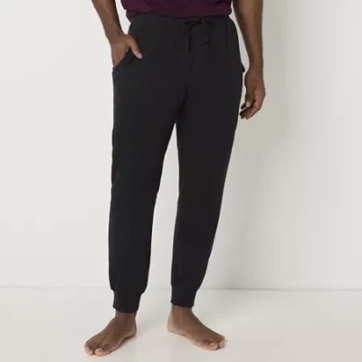 Stafford Super Soft Mens Pajama Pants In Black