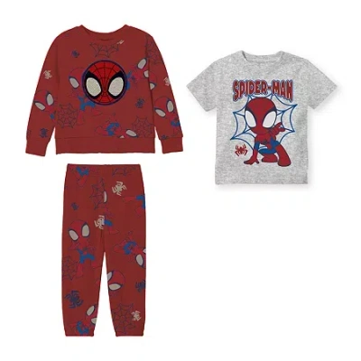 Mad Engine Toddler Boys Spiderman 3-pc. Pant Set In Multi